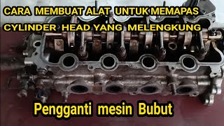 CARA BIKIN ALAT BUBUT SLEP  CYLINDER HEAD YANG MELENGKUNG SECARA MANUAL #Bayuputramotor