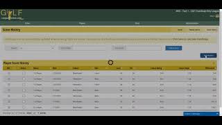Handicap Manager Overview
