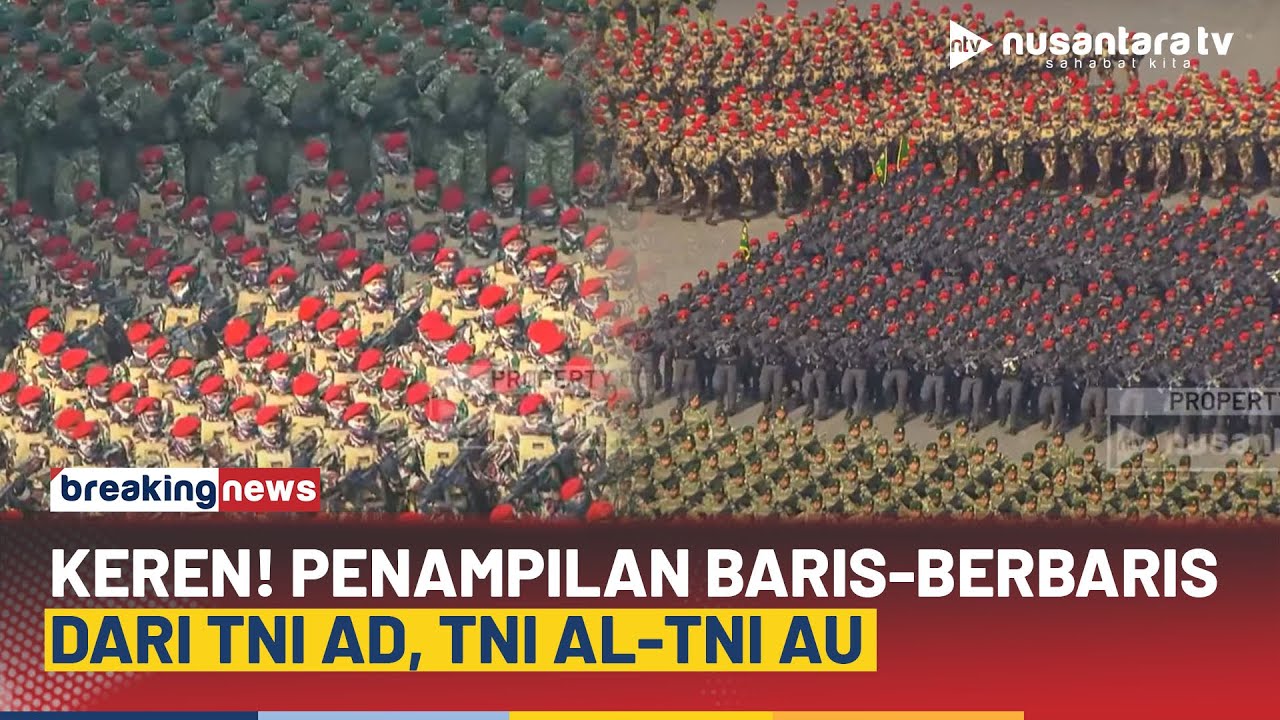 Kompak Banget! Penampilan Baris-Berbaris Militer Indonesia, dari TNI AD, TNI AL Hingga TNI AU | NTV