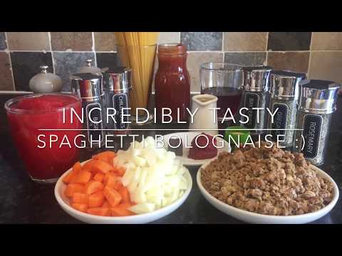 Quick and easy spaghetti with meat sauce recipe. Good for lunch or dinner. Watch this recipe to lear. 
