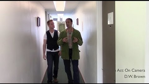 Movement when acting on camera