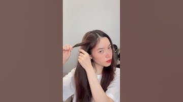 Cách tết tóc 2 bên siêu xinh và phồng, ai cũng làm được #shorts