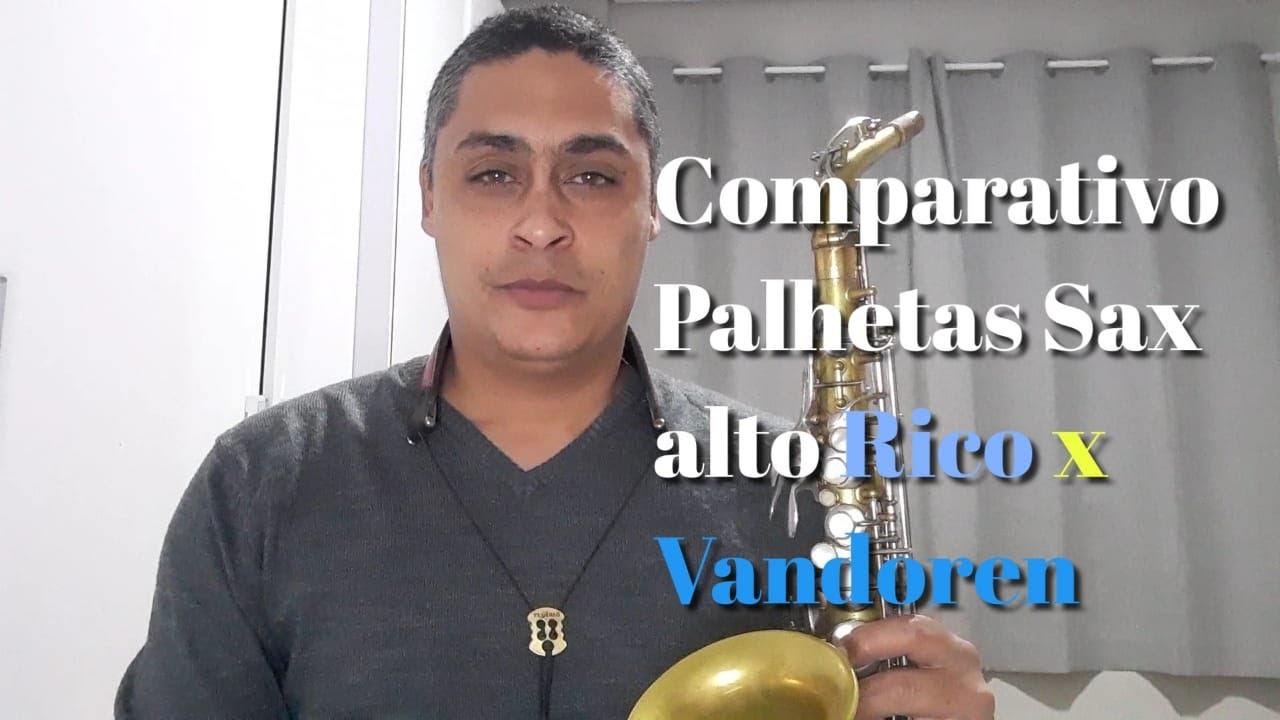 Comparativo- Palhetas Para Sax Alto  Rico Royal x Vandoren Tradicional