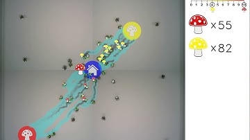 Sophisticated Collective Foraging with Minimalist Agents: 50-Robot Swarm (Distance-Selective, run 3)