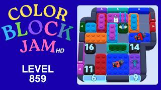 Color Block Jam Level 859 Solution Walkthrough