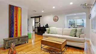 St Petersburg Florida, Coffee Pot Bayou Neighborhood _ 322 35th Ave NE Listed For Sale