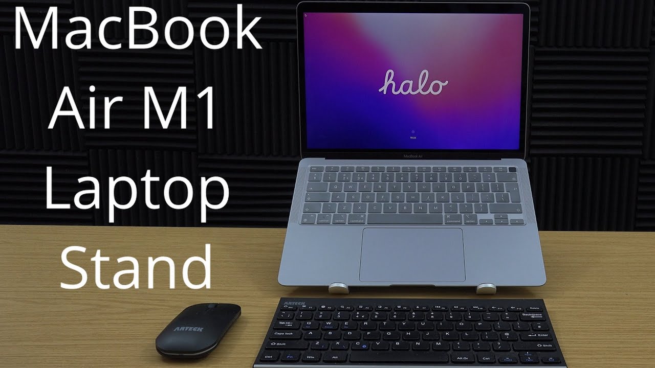 Foldable laptop stand for your M1 MacBook Air - YouTube