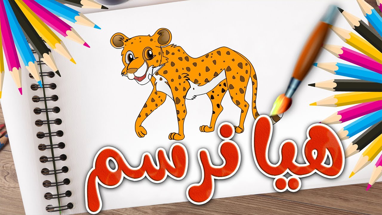 هيا لنرسم الحيونات ونلونهم | رسم نمر | رسم حصان | رسم فيل | رسم غزال | Dana Tv