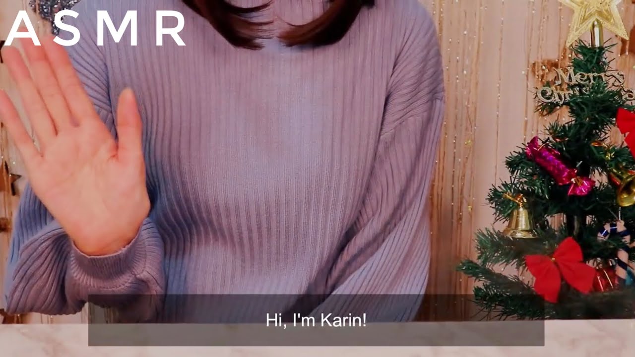 【ASMR/囁き】ハンドムーブメントしながら英語のオノマトペを30個囁く whispering 30 English onomatopoeia with hand movement