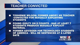 Former Amory High School teacher found guilty of child sex crimes