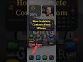 how to delete contact number in iphone #techtips #tech #iphonetips