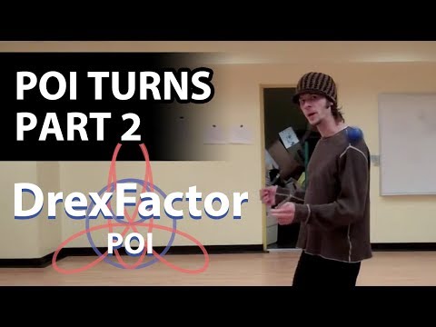 Basic Poi Dancing Tutorial: Turns part 2