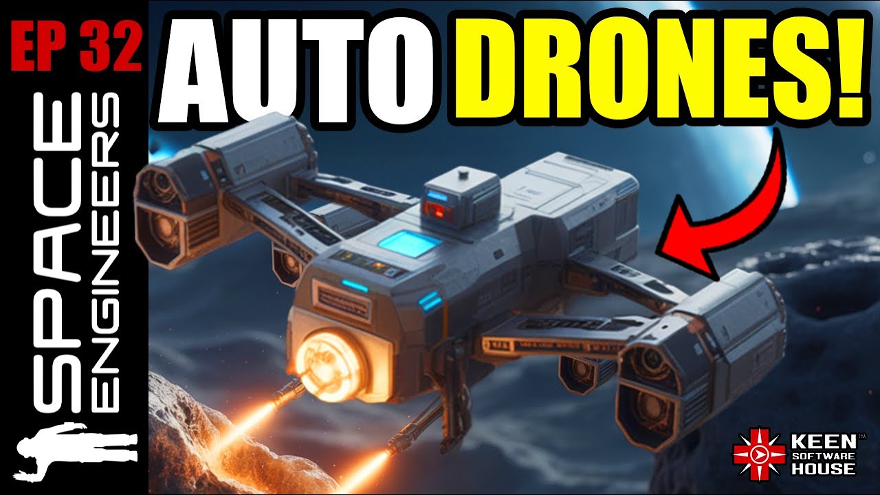 Space Engineers Survival (EP32) | TESTING Automation DRONE [2025] - YouTube