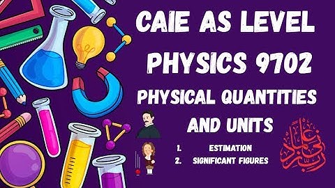Physical Quantities and Units Lecture 3 | CAIE AS Level Physics 9702