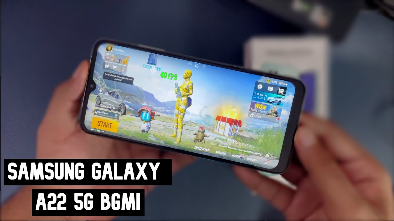 Samsung Galaxy A22 5G BGMI Gaming Review with FPS & Heating | Gyro, PUBG Gameplay