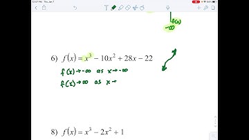 5.3 polynomial functions — End behavior