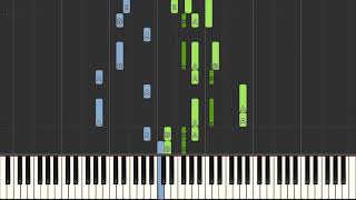 David Foster Love Theme From St  Elmo's Fire    [ Easy Piano Tutorial] Synthesia