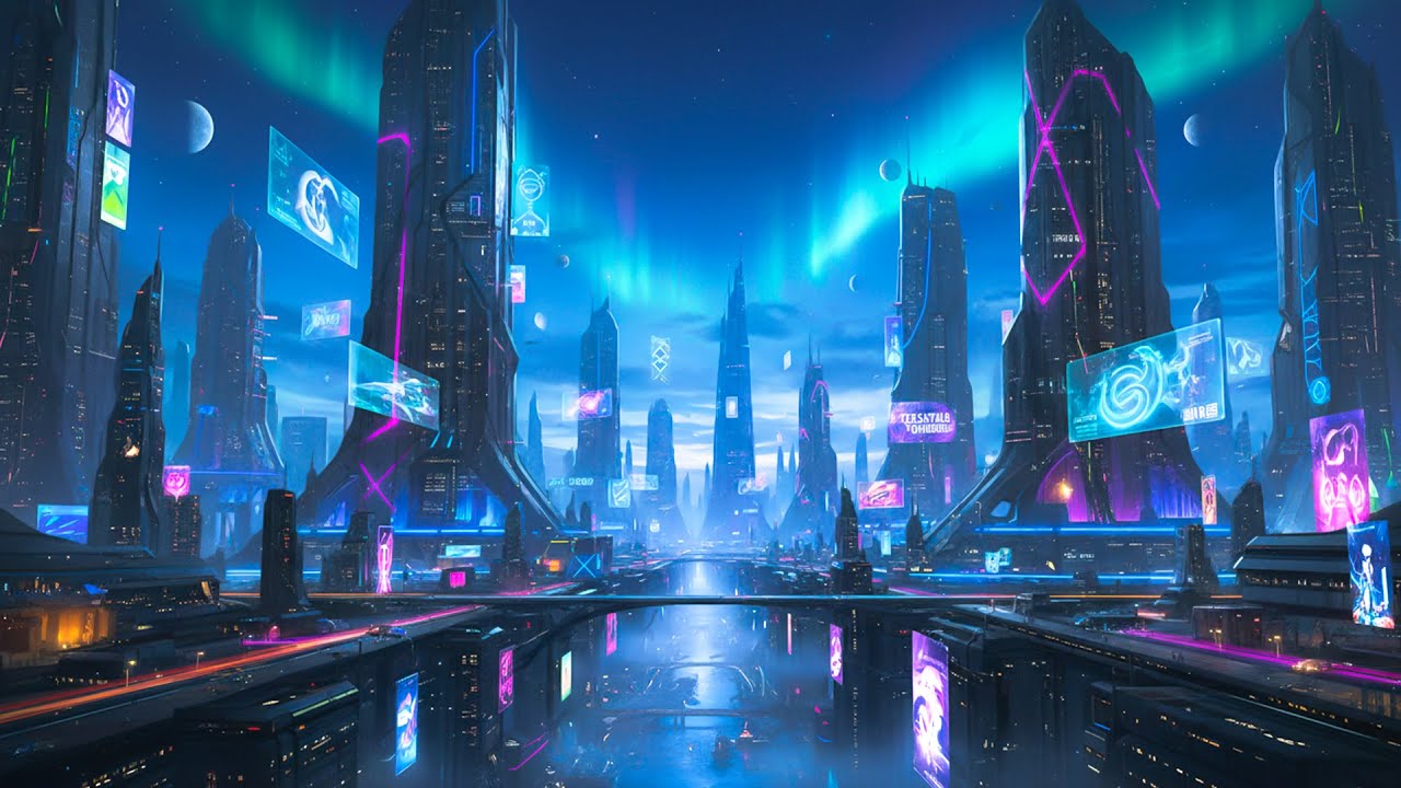 The Last City Beyond Earth — Dark Space Ambient & Alien Futuristic Journey | 4K