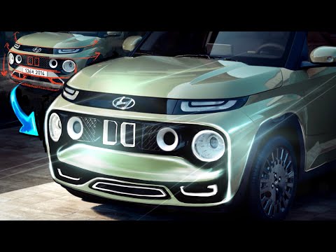 Exchang Hyundai Casper Design with Car Drawing /현대 캐스퍼 디자인변형 ㅣ/ 한국 경차 디자인