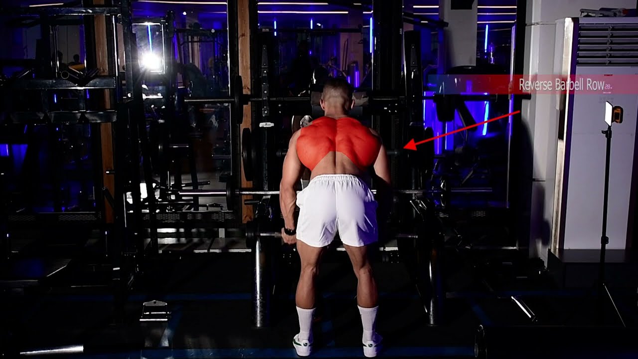 سحب بار منحني مقلوب Reverse Barbell Row