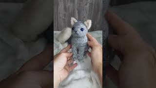 Realistic knitted cat pattern. Knitting pattern for kitten. Cute and soft realistic cat #knittedcat