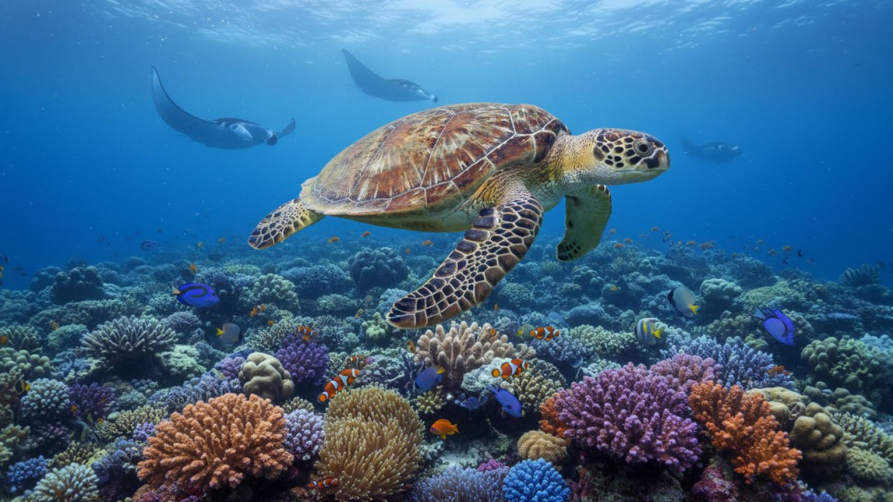 🐳Ocean Wildlife 4K: The Kingdom of Blue Life | Underwater Sounds | Relaxing Movies