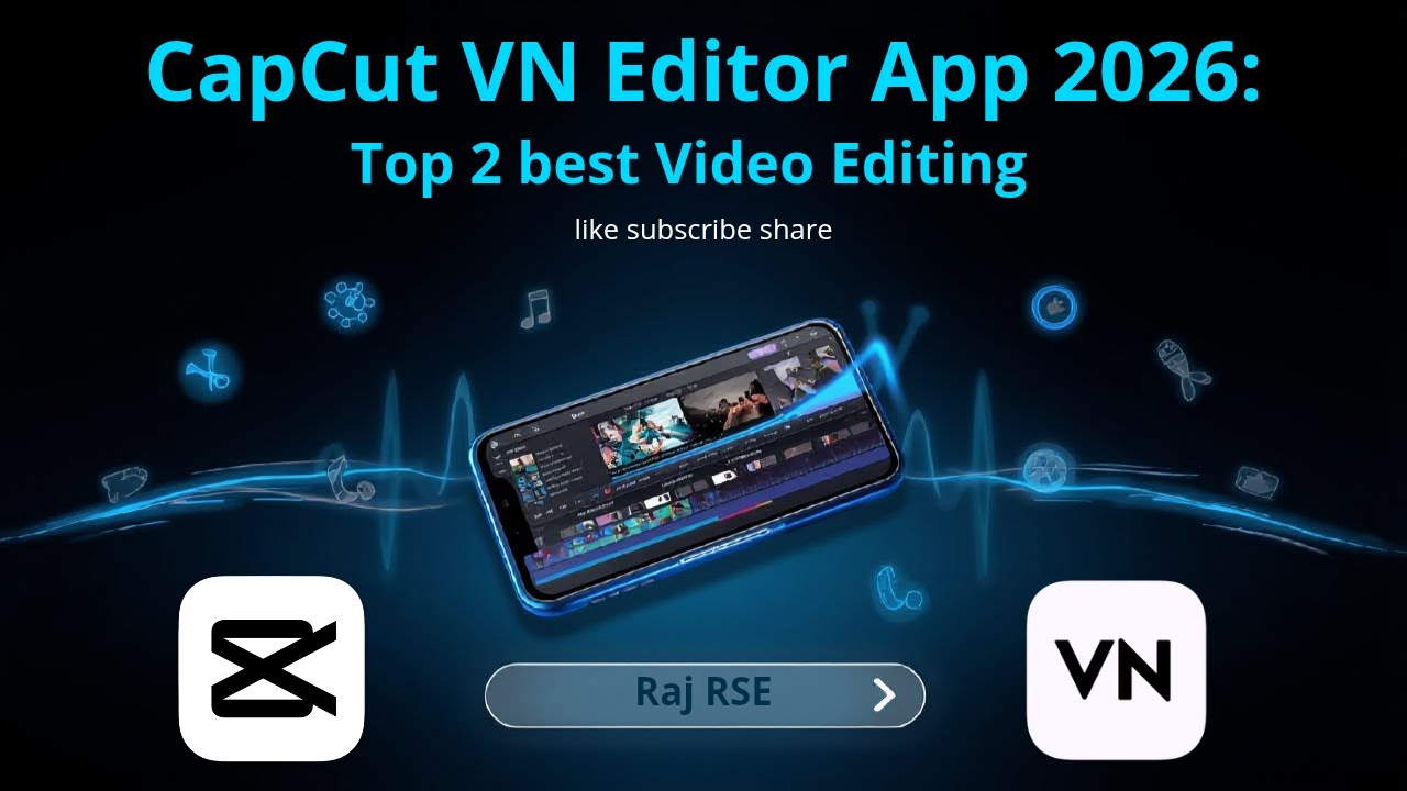 Top 2 Best Video Editing App 2026 | Raj RSE ❤️