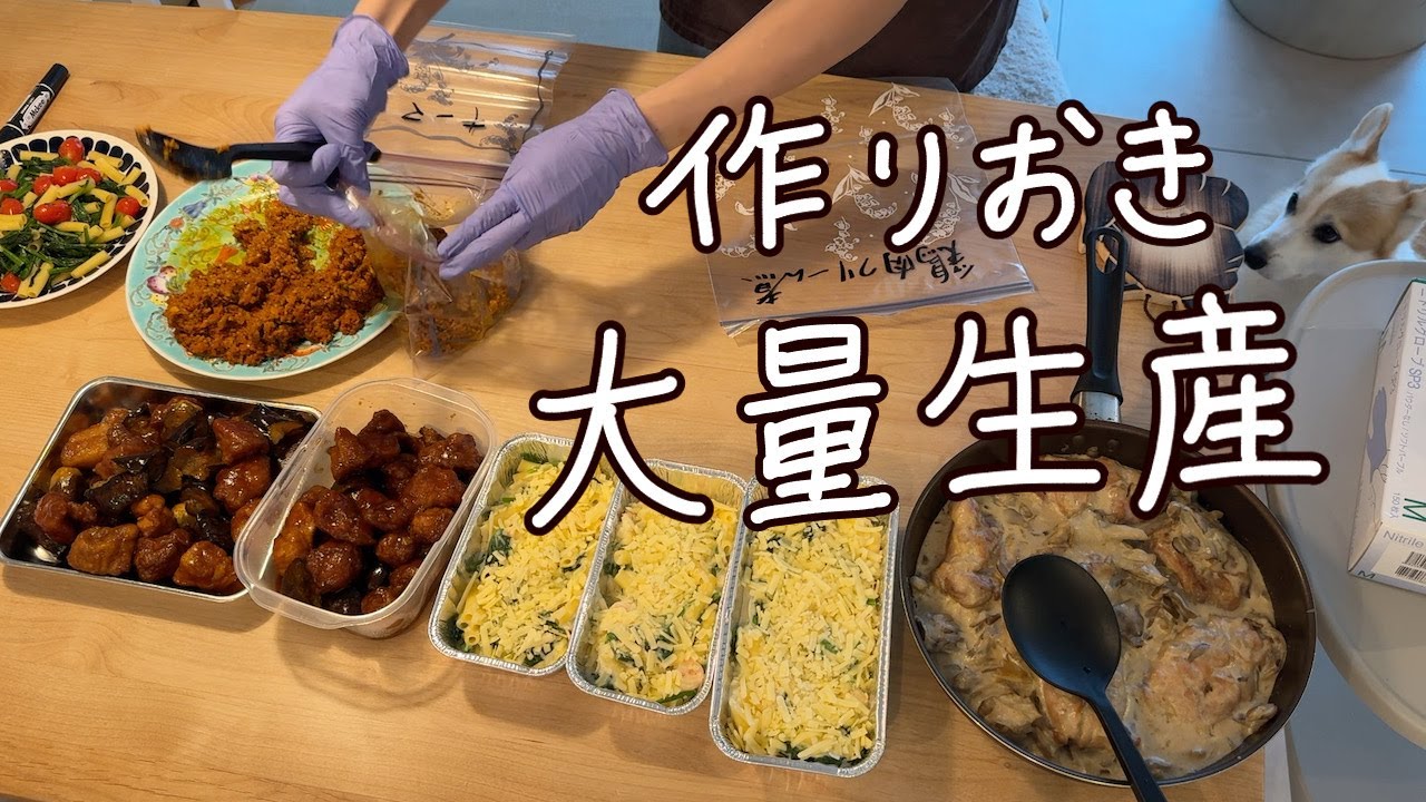 【料理回】ビリヤニ、グラタン、酢豚、カレー…作り置き料理をひたすら作る