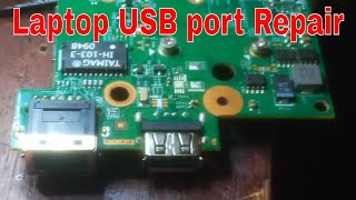 How to test and fix HP laptop fault USB port (elitebook 6930p) not broken