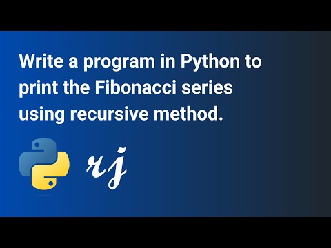 Write a program in Python to print the Fibonacci series using recursive method.