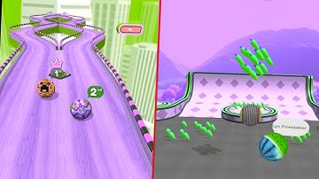 Going Balls VS Rolling Ball Sky Escape Android iOS Gameplay| Walkthrough ,Ball Colour Run New Update