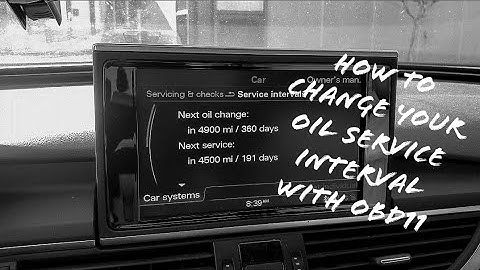 Changing your Oil Service Interval Mileage with OBD11