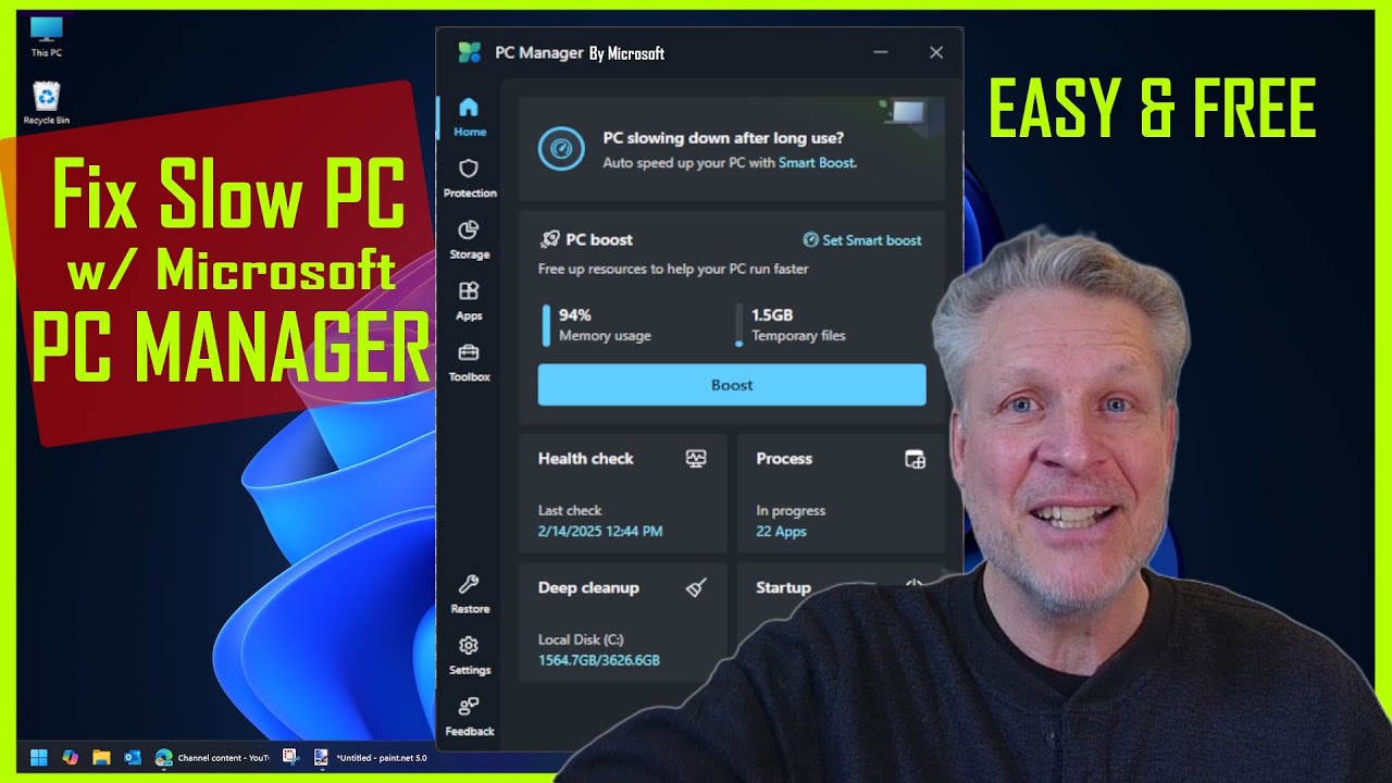 Microsoft PC Manager: FREE Tool To Optimize Your PC - YouTube