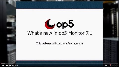 op5 Webinar - What