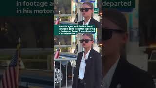 Secret Service Agent Goes Viral in Trumps Motocade Video.