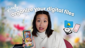 How I organize my digital files (phone and desktop) | Spring digital cleaning & decluttering 🌷🌞🧹️🪣