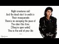 Thriller   Michael Jackson Lyrics