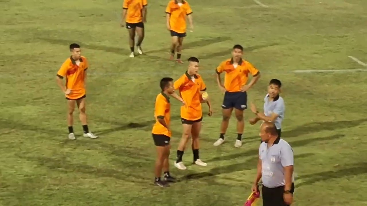 การแข่งขันกีฬารักบี้ภายใน ภ.ป.ร.ระหว่างบ้าน ๑๙/๑/๒๕๖๙ รุ่น๑๘ปี นัดชิงชนะเลิศ บ้าน๑เสมอบ้าน๒ 21/21