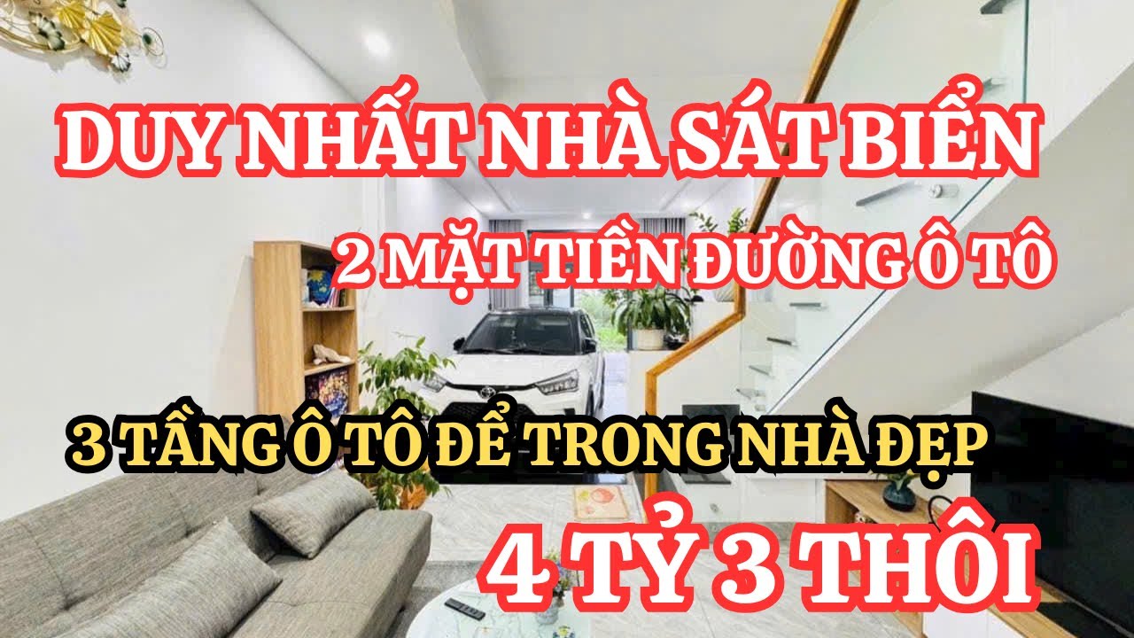[Đã bán] Nhà 3 tầng đẹp 2 mặt tiền đường 13m đi bộ tắm Biển Nha Trang GIẢM GIÁ | Nhà đất Nha Trang