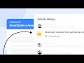 Communication Center Emails in Activity History