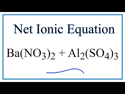 Video How to Write the Net Ionic Equation for Ba(NO3)2... - youtube