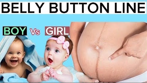 GENDER PREDICTION WITH BELLY BUTTON LINE | LINEAR NIGRA | DARK LINE IN PREGNANT BELLY