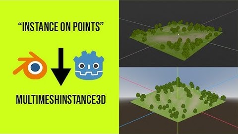How to export Blender geometry node instances to Godot MultiMeshInstance3D