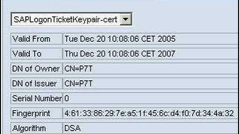 SAP NetWeaver Portal download verify.der