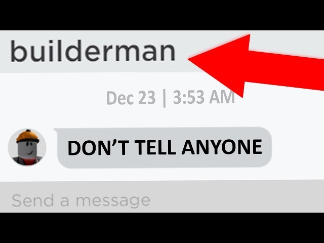 Builderman Reveals The Truth About Roblox Youtube - builder man and robotman roblox