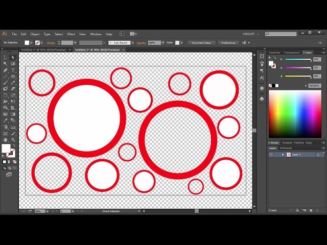 png - How can I make a pattern transparent in Illustrator, when