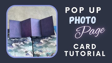 Pop-Up Page | Floating Photo Fold Card | Scrapbook Fantasy Photo Album | Card Tutorial