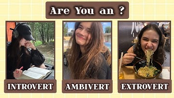 Are You an Introvert, Ambivert or Extrovert ? 💫🖤 | Fun Personality Quiz | @harni_bee 
