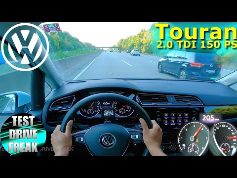 2022 Volkswagen Touran R-Line 2.0 TDI DSG 150 PS TOP SPEED AUTOBAHN DRIVE POV