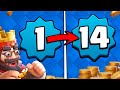 Level 1 to Level 14 in ONLY 10 HOURS in Clash Royale!! 🤯 Here